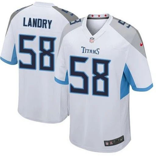 Men Tennessee Titans #58 Harold Landry Nike White Game NFL Jersey